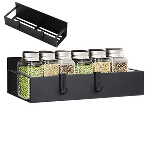 Magnetic Kitchen Rack Shelves Refrigerator Moveable Wall Mount Shelf Organizer - Picture 1 of 14