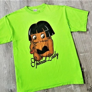 Vintage 90s Betty Boop Special Lady T Shirt 1990s Ebony Streetwear Rap Tee XL - Picture 1 of 12