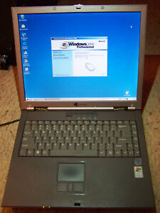 Gateway 400VTX Windows 2000 Professional Laptop 128MB RAM Celeron 2.00GHz READ