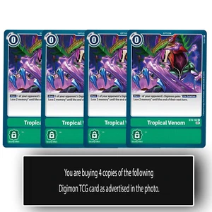 Tropical Venom - BT6-102 C - Digimon TCG Card - Green - Playset - Picture 1 of 1