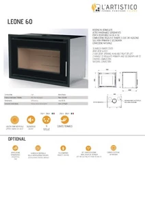 INSERTO A LEGNA L'ARTISTICO LEONE 80-POTENZA 9,5 KW NOMINALI E RENDIMENTO 86,5% - Imagen 1 de 1