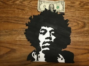 JIMMIE HENDRIX FIGURES -3D WOOD ART - Picture 1 of 2