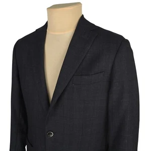 Boggi Milano Drago Welsh Men Gray Check Wool/Alpaca Blazer Jacket Size EU 46 (S) - Picture 1 of 13