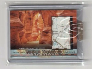 2019 Upper Deck Goodwin Champions World Traveler Map Relics Antelope Canyon - Picture 1 of 2