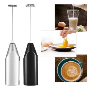 Electric Milk Frother Drink Foamer Whisk Mixer Stirrer Coffee Eggbeater Kitchen - Picture 1 of 13