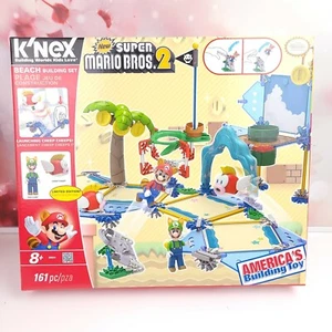 K'NEX Super Mario Bros 2 Beach Building Set 161 Pieces Limited Edition #38624 - Picture 1 of 3