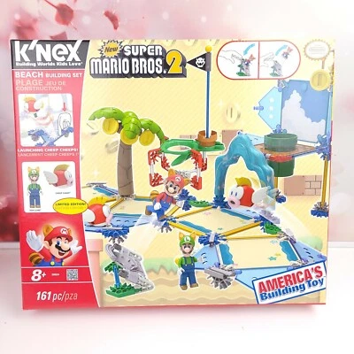 K'NEX Super Mario Bros 2 Beach Building Set 161 Pieces Limited Edition #38624 - Image 1 of 3