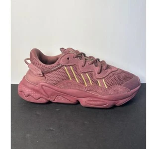 Youth Adidas Kid's Unisex Lifestyle Ozweego J Burgundy Size 4.5Y - Picture 1 of 7