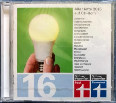 Stiftung Warentest Finanztest | NEU & OVP | 2016 alle Hefte auf CD-Rom | - Bild 1 von 2