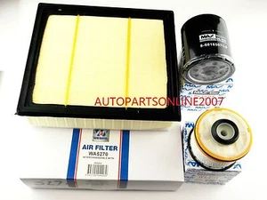 OIL AIR FUEL FILTER KIT for ISUZU D-MAX 3.0L T'DIESEL WITH 4JJ1 ENG 7/2012-ON - Picture 1 of 1