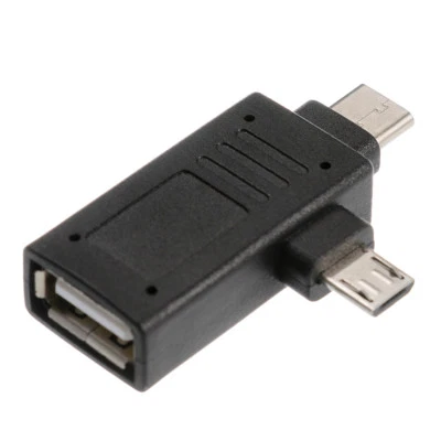 2in1 USB 3.1 Type-C &Micro USB To USB 2.0 Female Adapter Connector OTG Converter - Image 1 of 4
