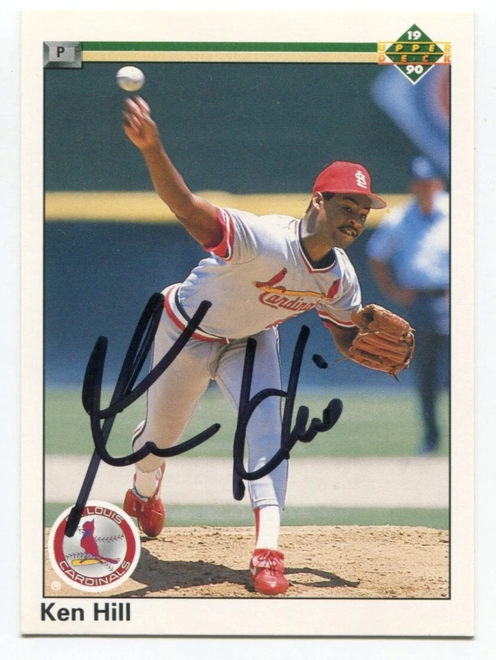 1990 Upper Deck Ken Hill Signed Card Baseball Autographed #336 - Image 1 of 2