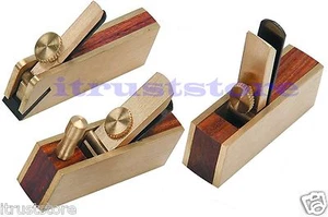 3 PIEZAS CEPILLADORA DE DETALLE DE PULGAR PLANO DE MADERA MINI TAMAÑO PEQUEÑO ALTA CALIDAD - Imagen 1 de 3