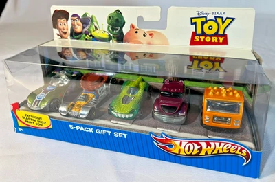 Hot Wheels 2010 Disney Pixar Toy Story paquete de 5 en caja con vehículo exclusivo - difícil de encontrar Foto 1 de 4