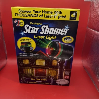 BulbHead Star Shower Motion Laser Lights Projector (10639-6) - Image 1 of 4