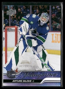 2023-24 Upper Deck Young Guns Arturs Silovs Rookie Vancouver Canucks #485 - Foto 1 di 2