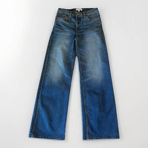 Re/Done Mid-Rise Wide Leg Denim Blue Jean Women's 28x32 *Read - Picture 1 of 10