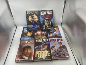 8 x Star Trek: Original Series, Voyager, Deep Space Nine Hardback Novels - Picture 1 of 15