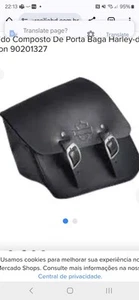 Harley-Davidson Black Leather Saddle Bag For 2004 on Sportster Models 90201326A - Picture 1 of 9