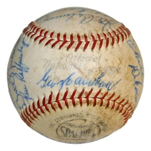 Baseball firmato Philadelphia Phillies A's Old Timers 20 sigs Lefty Grove Ashburn - Foto 1 di 8