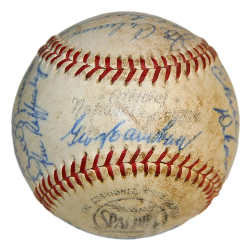 Philadelphia Phillies A's Old Timers Signed Baseball 20 Sigs Lefty Grove Ashburn - Image 1 of 4