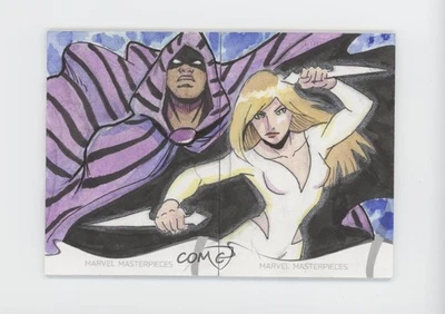 2022 Marvel Masterpieces 2-Piece Puzzle Matthew Sutton #SKT2 Auto Sketch 0o04 - Image 1 of 3