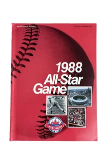 1988 MLB All-Star Game Program NL AL Unscored Riverfront Stadium - Picture 1 of 1