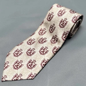 VTG-Walt Disney World Tie-Mickey Mouse Crowned Shields Crest-90s-100% Silk. - Picture 1 of 6
