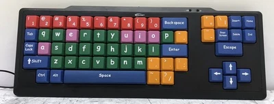 CALIFONE MODEL KB2 USB KID KEYBOARD COLORFUL BIG KEYCAP KEYBOARD LEARN TO TYPE - Image 1 of 4