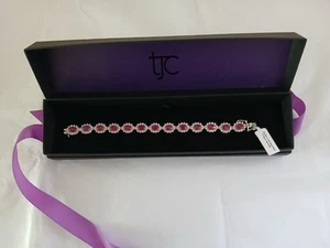 AAA African Ruby And Zircon Bracelet - Picture 1 of 9