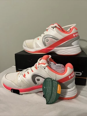 Nuevo Nitro Pro Head Zapatos Tenis Pickleball Mujer Talla 6.5 Blanco Neón Coral Rosa Foto 1 de 4