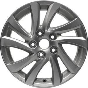 New Wheel For 2012-2013 Mazda 3 16x6.5 Alloy 10 Spoke Painted Silver Offset 50mm - Picture 1 of 1