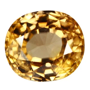 1.82 Ct Valuable Perfect Oval 6.7 x 6 MM Brown Madagascar Natural Zircon - Foto 1 di 4