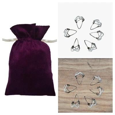 Nuevo 12 Piezas Doble Alambre Hierro Mizrab/Mijrab con Cubierta de Terciopelo Instrumento Musical Foto 1 de 4