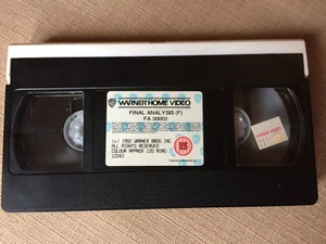 FINAL ANALYSIS - KIM BASINGER RICHARD GERE HIGH QUALITY EX-RENTAL VHS / RARE - Picture 1 of 3
