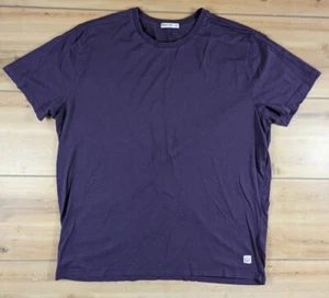 Marine Layer Signature T-Shirt Mens Sz M/L Purple Short Sleeve Casual Comfort - Picture 1 of 12