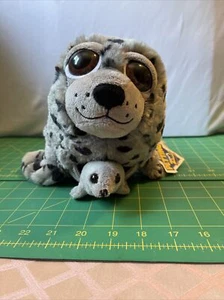 The Petting Zoo Spotted Mother Seal With Pup Plush Stuffed Virginia Aquarium - Picture 1 of 9