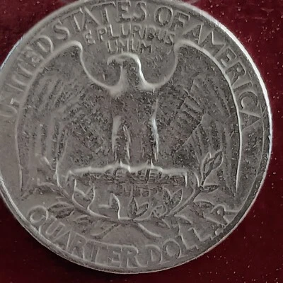 1965 Washington Quarter reverse has several filled A letters. edge has minor shi - Image 1 of 4