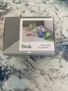 Kosta Boda Bruk Votive Holder LIGHT PINK  Brand New In Box - Picture 1 of 2