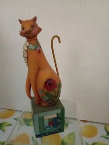 JIM SHORE Posh Cat Heartwood Creek Enesco 4013509 figure from 2009 - Picture 1 of 4