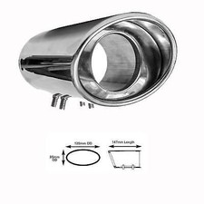 DYNAMIC Ovale Punta in acciaio inox di scarico in acciaio punta tonda nessuna ruggine