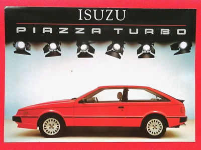1985-86 ISUZU PIAZZA TURBO Sales Brochure UK Market - Image 1 of 3