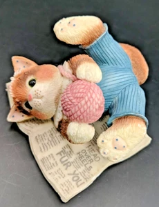 CALICO KITTENS "HEAD OVER HEARS FUR YOU" 1997 PRICILLA HILLMAN - Picture 1 of 6