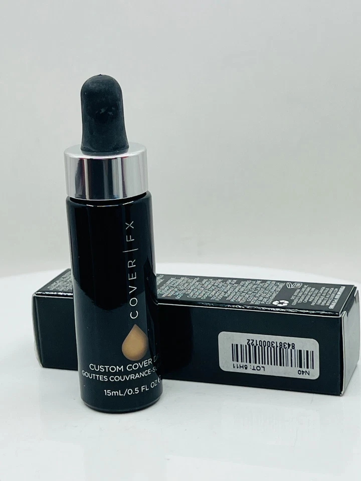 COVER FX - CUSTOM COVER DROPS - N 40 - 0.5 OZ. - FULL SIZE - NEW AND BOXED - Image 1 of 4