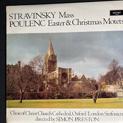 POULENC - CHRISTMAS & EASTER MOTETS • STRAVINSKY - MASS • DECCA IMPORT VINYL - Image 1 of 4