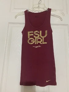 Nike FSU Florida State Seminoles Ribbed Tank Top Garnet Small - Picture 1 of 3