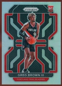 2021-22 Panini Prizm Prizms Silver #291 Greg Brown III RC Rookie - Picture 1 of 1