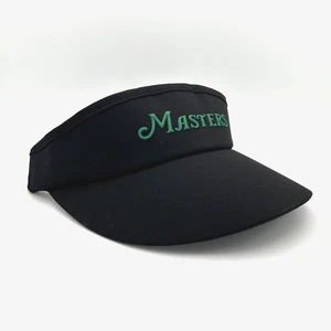 2025 American Needle Masters Visor Black Raised Rubber Script  & Logo NWT - Picture 1 of 6