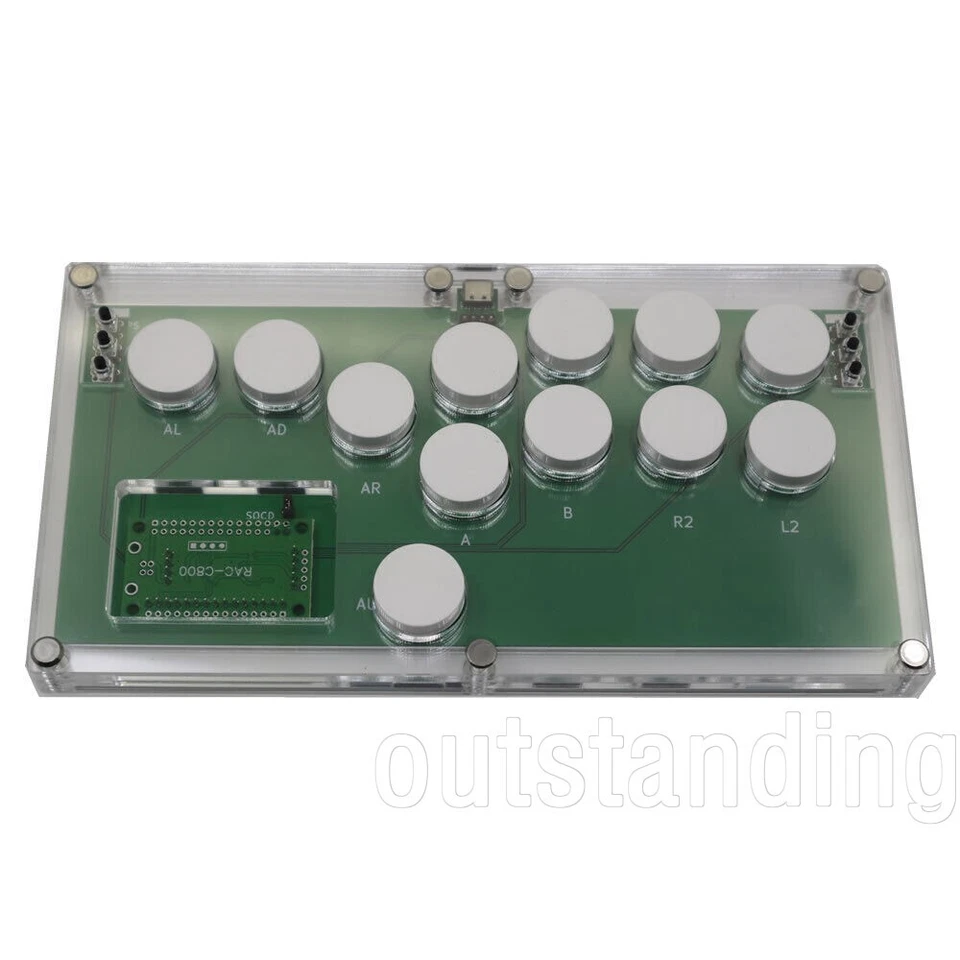 HAMGEEK HG-J002 Arcade Controller Arcade Stick w/ White Buttons for PC Android/ - Image 1 of 1