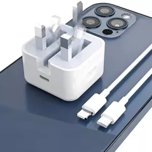 Per iPhone 15 14 13 12 11 Pro Max X Adattatore Caricatore Spina USB-C PD Veloce 25W. - Foto 1 di 9